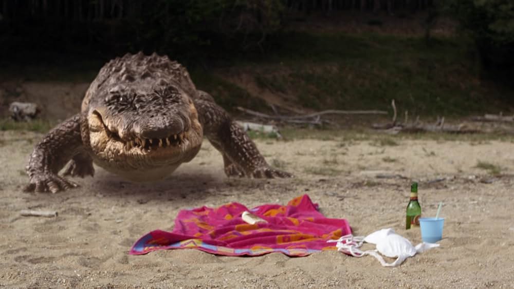 アナコンダvs. 殺人クロコダイルの画像