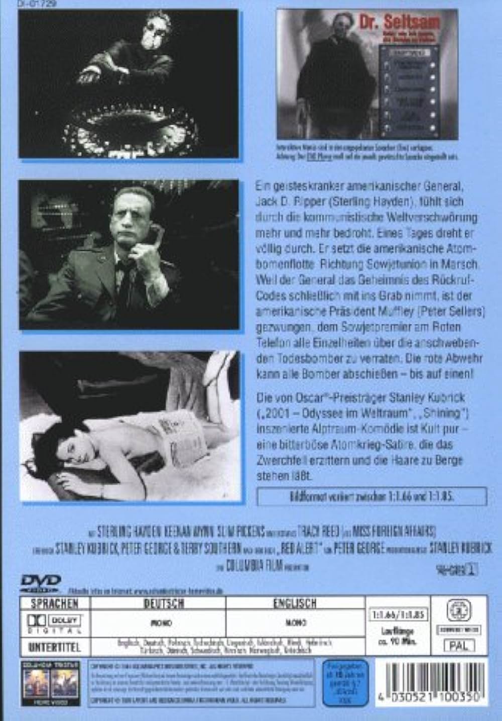 「博士の異常な愛情 または私は如何にして心配するのを止めて水爆を愛するようになったか」の画像