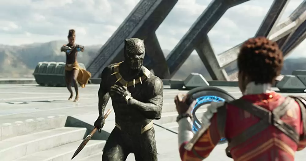 「ブラックパンサー」マイケル・B・ジョーダン & ルピタ・ニョンゴ & レティーシャ・ライトの画像