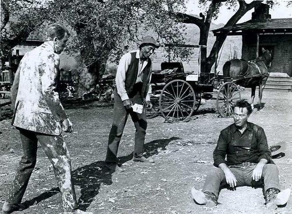 「リバティ・バランスを射った男」ジェームズ・スチュワート & ジョン・ウェイン & ウディ・ストロードの画像