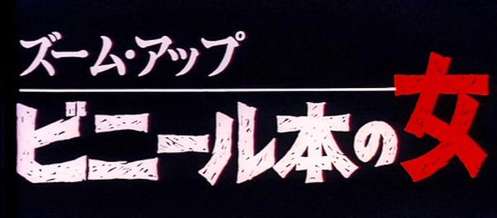 ズームアップ ビニール本の女の画像