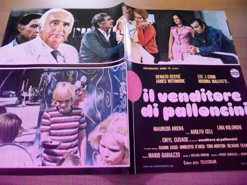 虹をわたる風船の画像