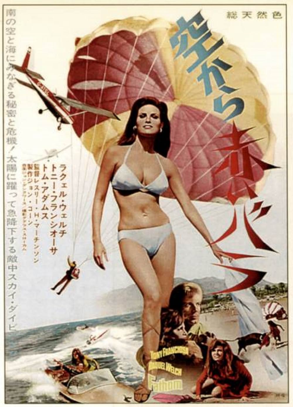 空から赤いバラの画像