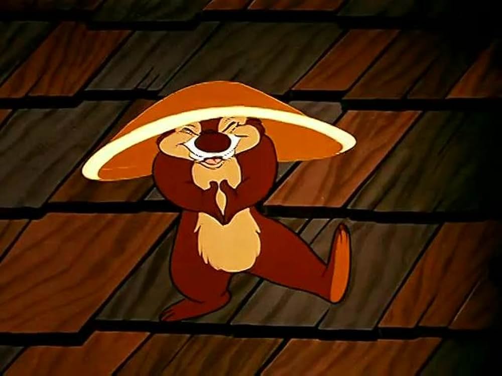 リスの朝ごはんの画像