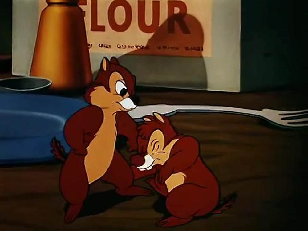 リスの朝ごはんの画像