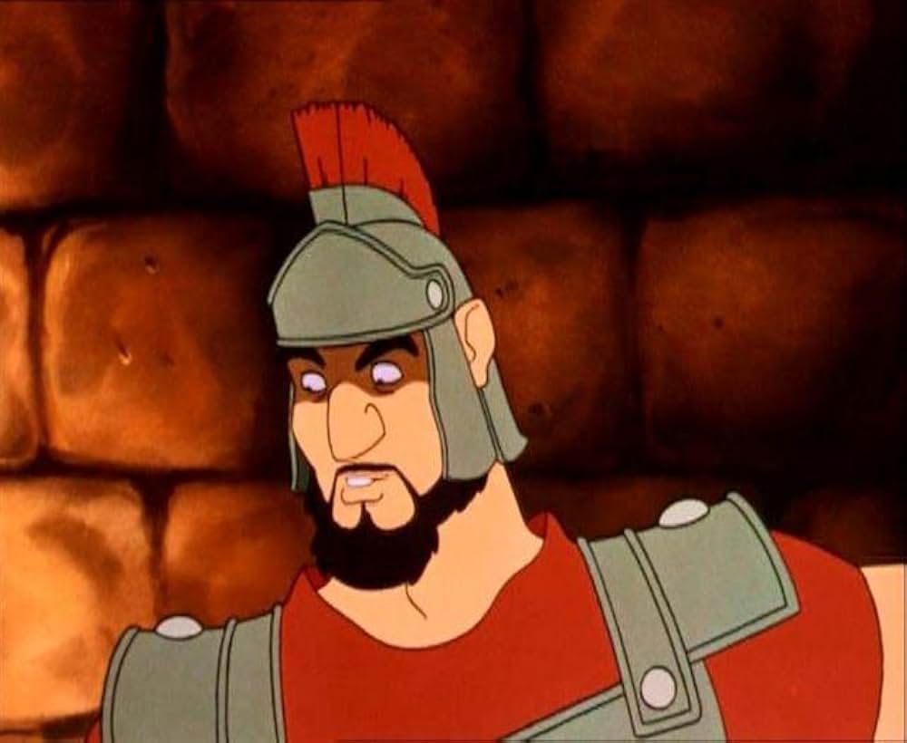 ロバと少年の画像