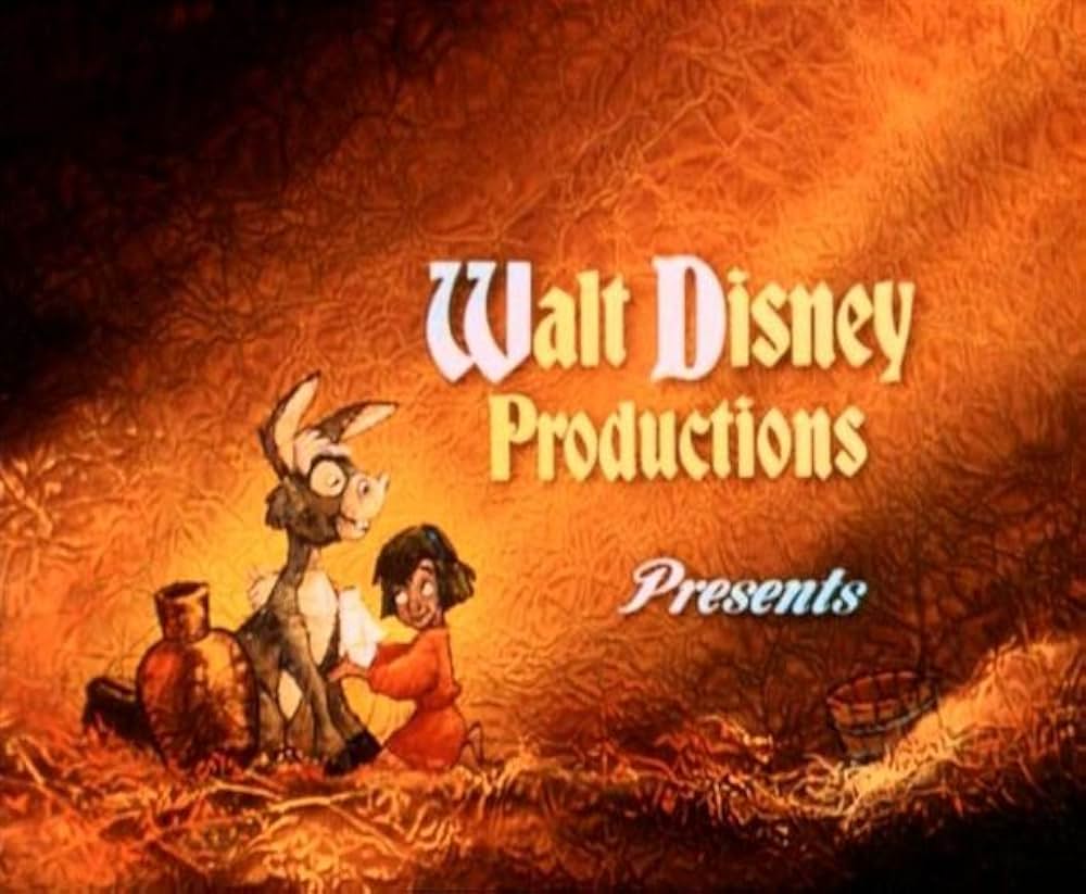 ロバと少年の画像