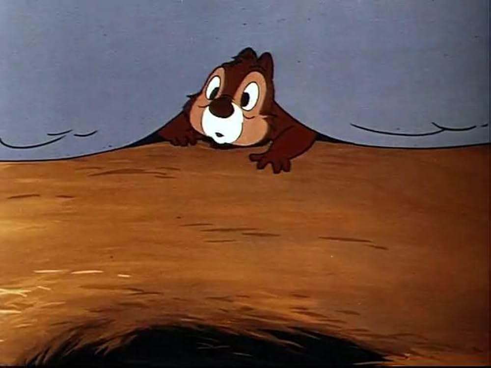 リスとヒヨコの画像