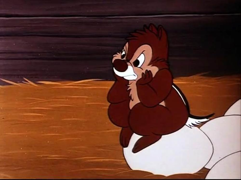 リスとヒヨコの画像