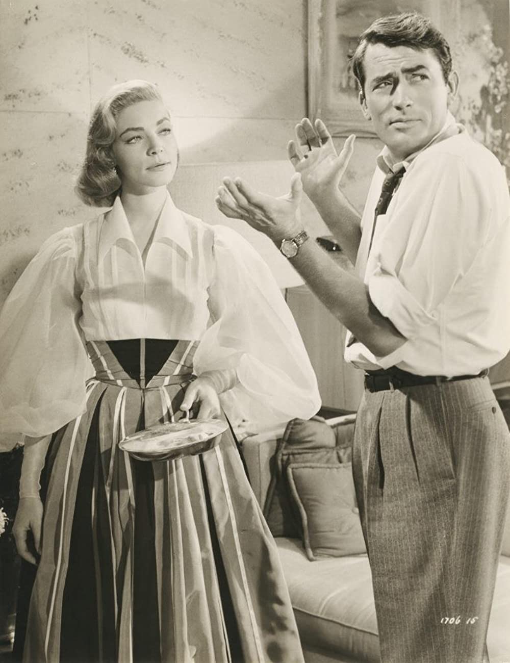 「バラの肌着」ローレン・バコール & グレゴリー・ペックの画像