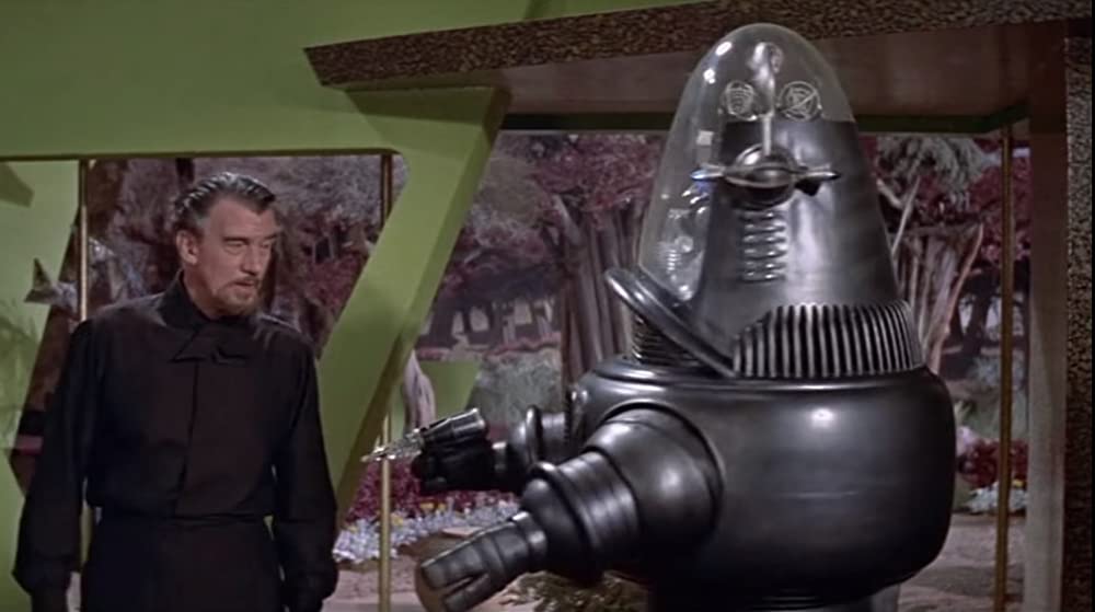 「禁断の惑星」ウォルター・ピジョン & Robby the Robotの画像