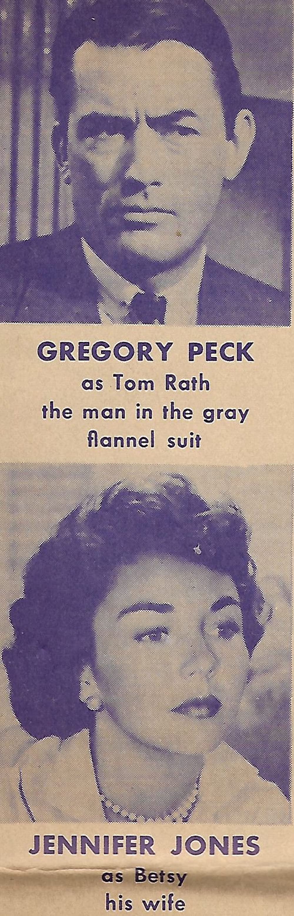 「灰色の服を着た男」グレゴリー・ペック & ジェニファー・ジョーンズの画像