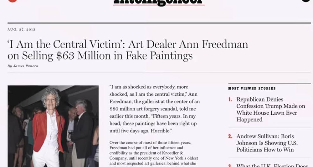 だましだまされアート界: 贋作をめぐる物語の画像