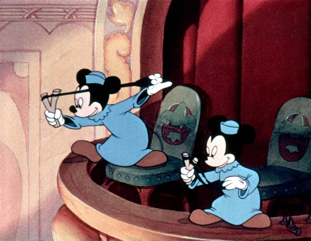 ミッキーの芝居見物の画像