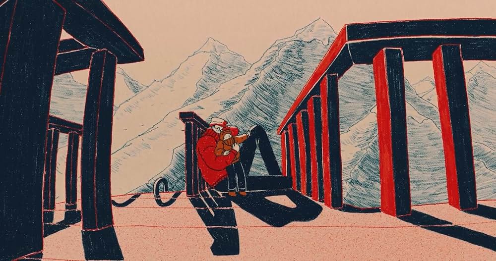 氷を売る親子／氷商人の画像