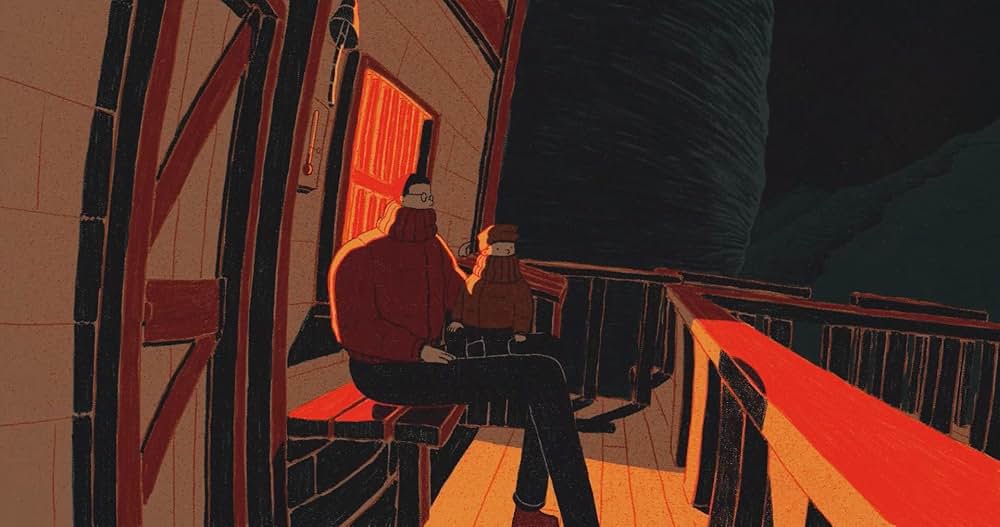 氷を売る親子／氷商人の画像