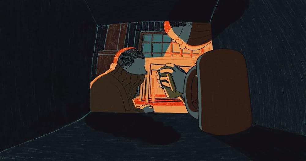 氷を売る親子／氷商人の画像