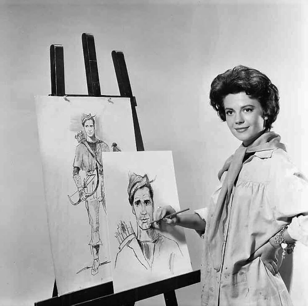 札束とお嬢さんの画像