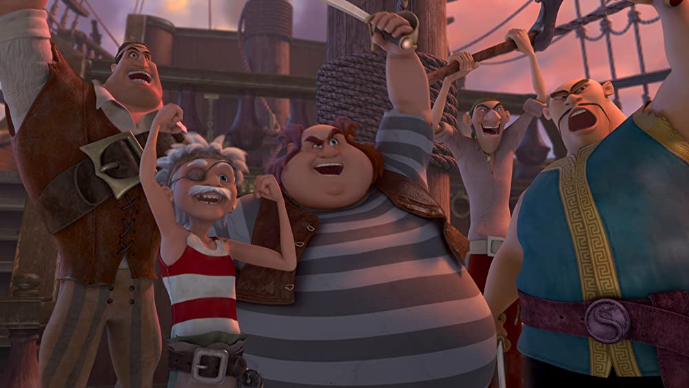 ティンカー・ベルとネバーランドの海賊船の画像