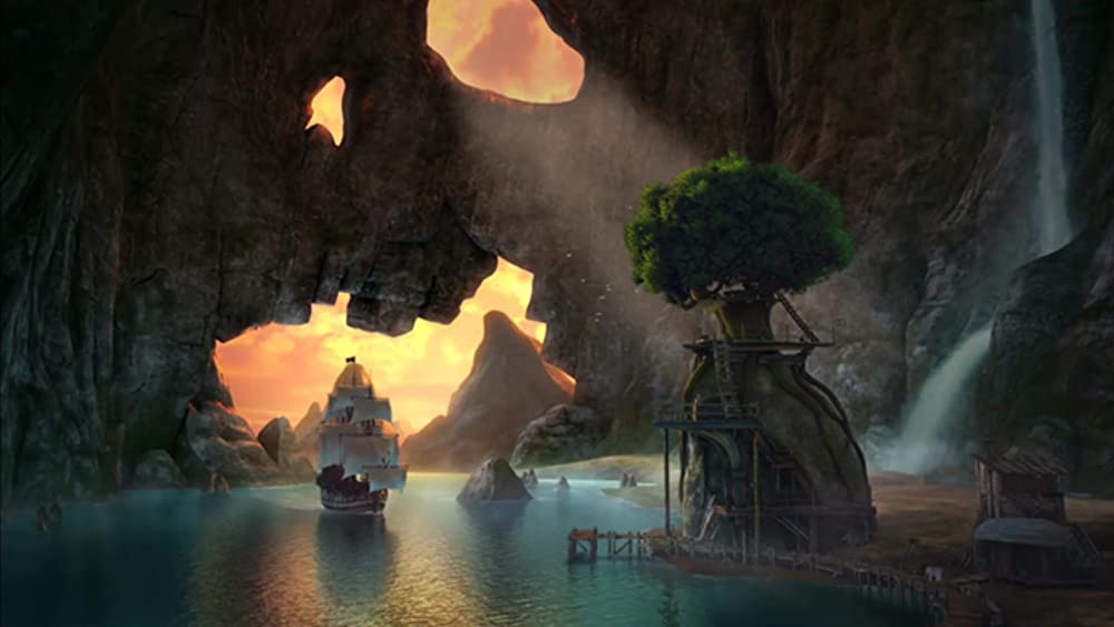 ティンカー・ベルとネバーランドの海賊船の画像