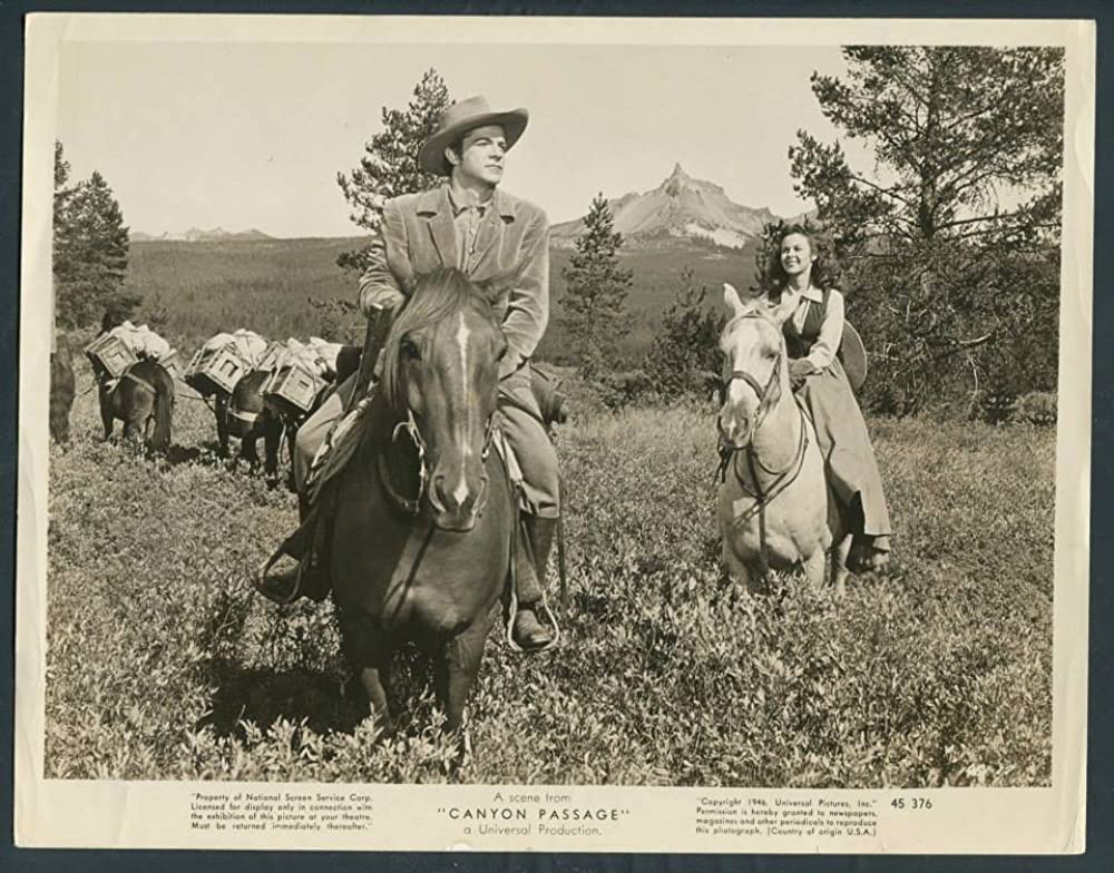 「インディアン渓谷」ダナ・アンドリュース & スーザン・ヘイワードの画像