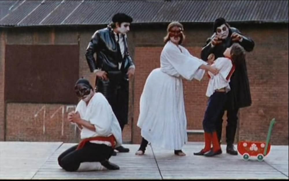 赤いポスターの画像