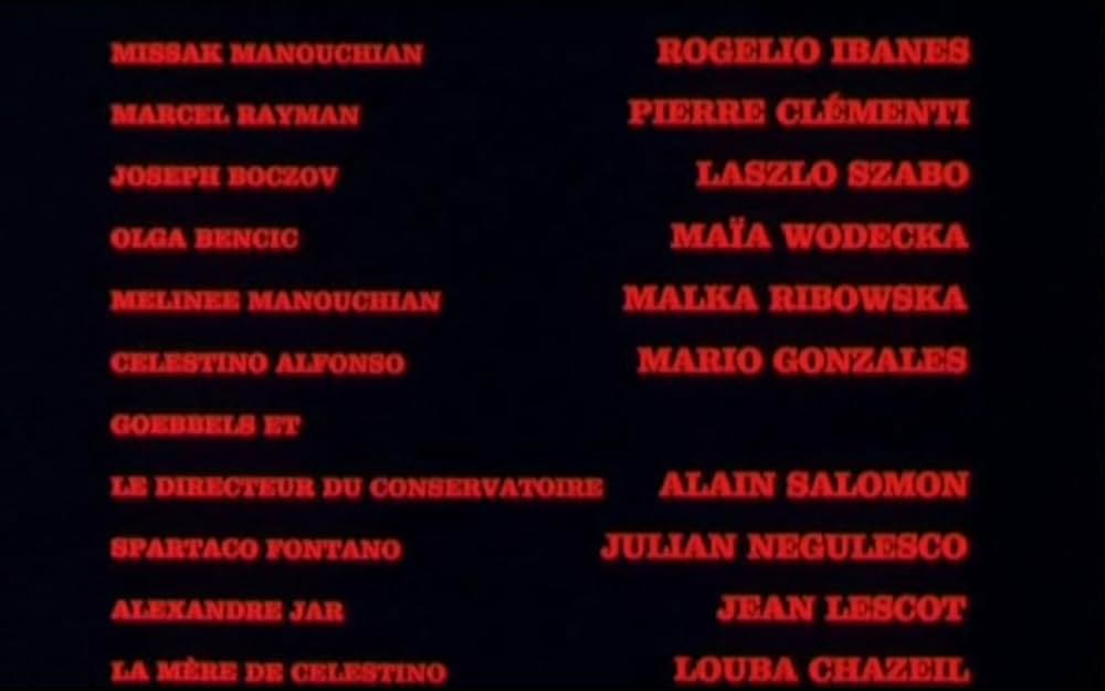 赤いポスターの画像