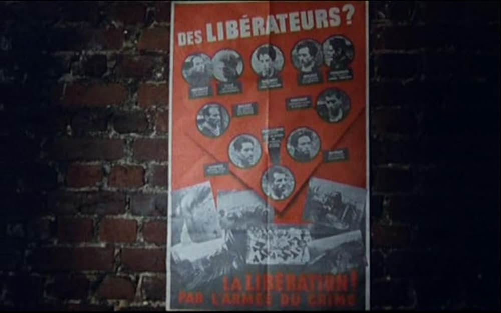 赤いポスターの画像