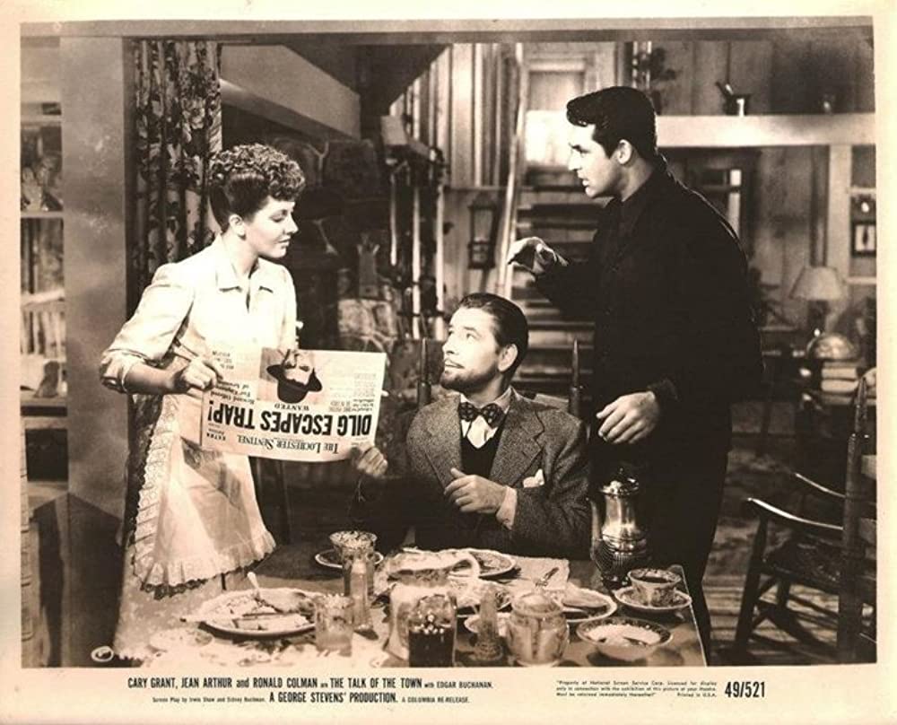 「希望の降る街」ケイリー・グラント & ジーン・アーサー & ロナルド・コールマンの画像