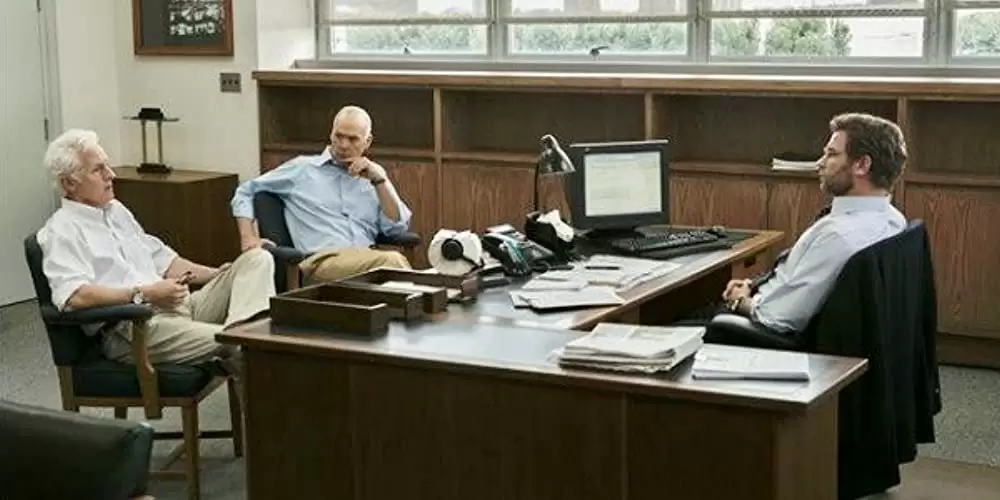 「スポットライト 世紀のスクープ」マイケル・キートン & リーブ・シュレイバー & ジョン・スラッテリーの画像