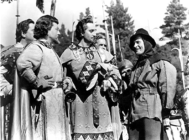 「ロビンフッドの冒険」エロール・フリン & クロード・レインズ & ベイジル・ラスボーンの画像