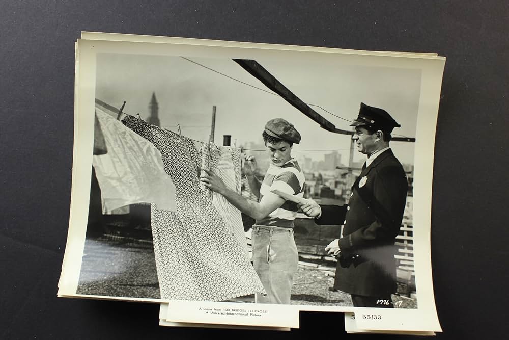 六つの橋を渡る男の画像