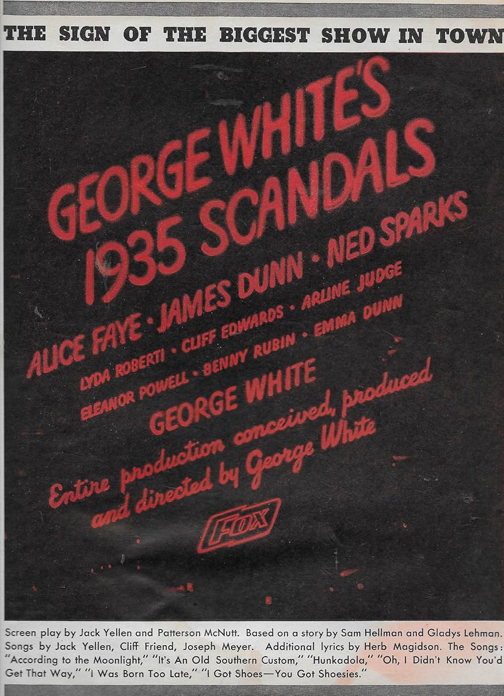 ジョージ・ホワイツ一九三五年スキャンダルスの画像