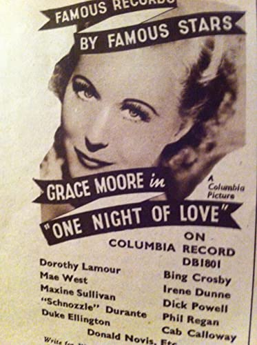 「恋の一夜」Grace Mooreの画像
