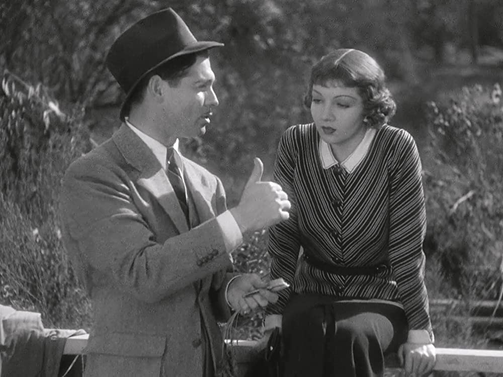 「或る夜の出来事」クラーク・ゲーブル & クローデット・コルベールの画像