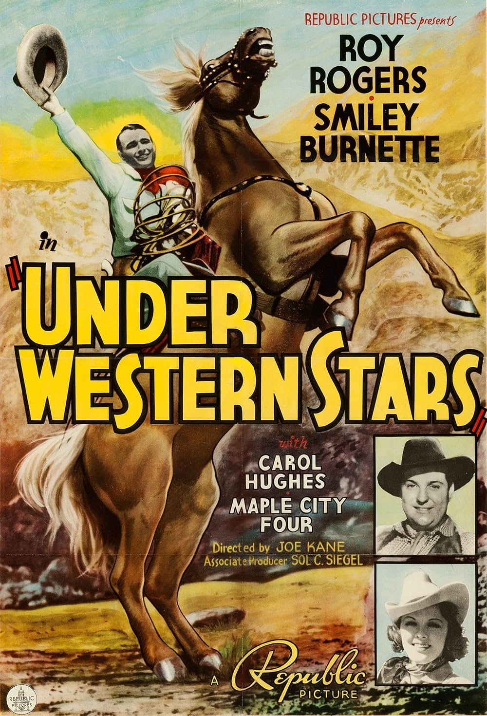 西部の星空の下での画像