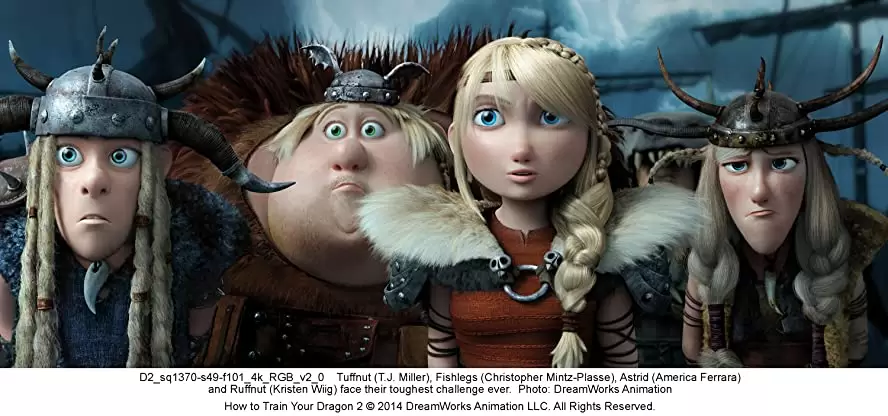 「ヒックとドラゴン2」アメリカ・フェレーラ & クリステン・ウィグ & クリストファー・ミンツ＝プラッセ & T・J・ミラーの画像