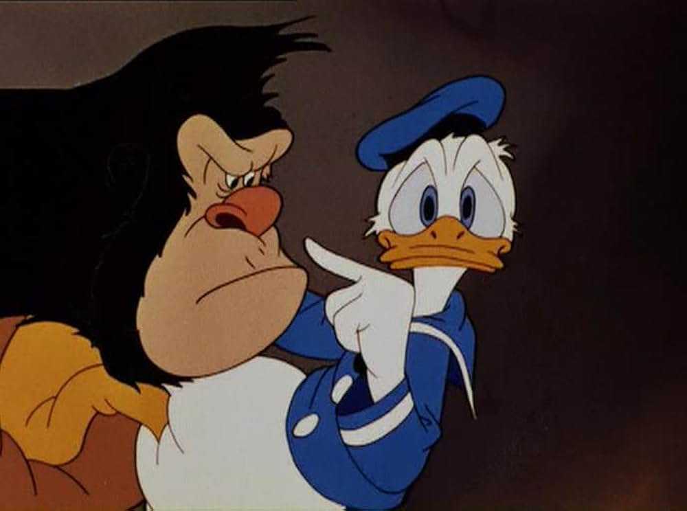 ドナルドとゴリラの画像