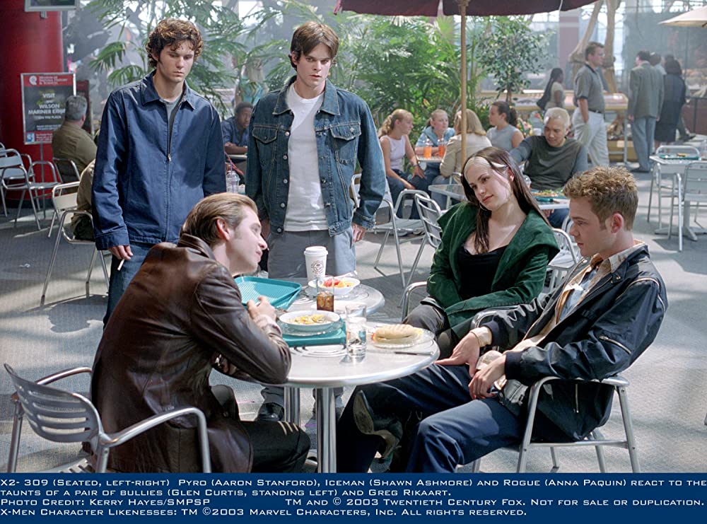 「X-MEN2」アンナ・パキン & ショーン・アシュモア & アーロン・スタンフォードの画像