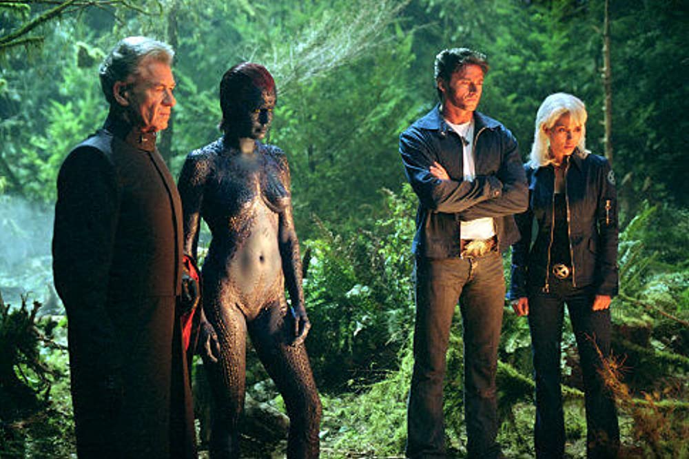 「X-MEN2」ハル・ベリー & イアン・マッケラン & レベッカ・ローミン & ヒュー・ジャックマンの画像