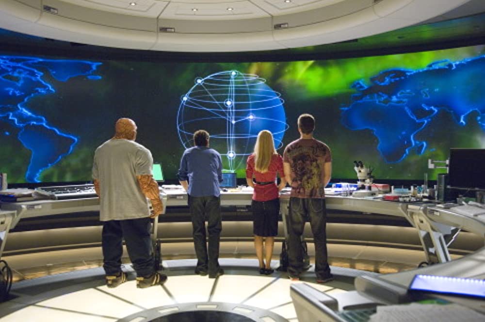 「ファンタスティック・フォー:銀河の危機」ジェシカ・アルバ & マイケル・チクリス & クリス・エバンス & ヨアン・グリフィズの画像