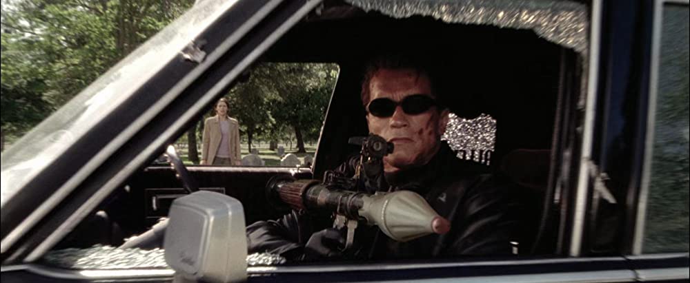 「ターミネーター3」クレア・デーンズ & アーノルド・シュワルツェネッガーの画像