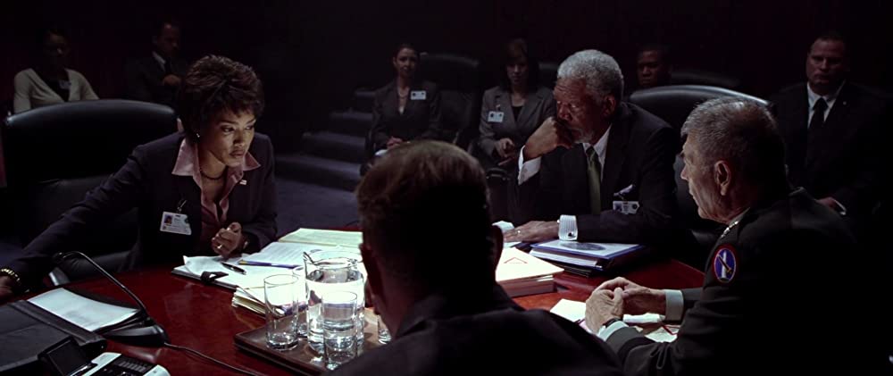 「エンド・オブ・ホワイトハウス」モーガン・フリーマン & アンジェラ・バセット & ロバート・フォスターの画像