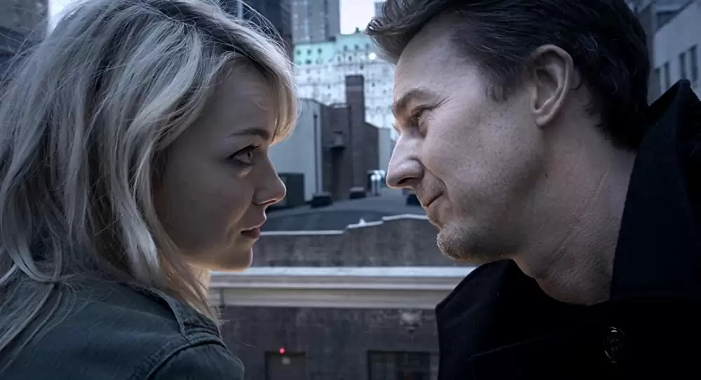 「バードマン あるいは（無知がもたらす予期せぬ奇跡）」エドワード・ノートン & エマ・ストーンの画像