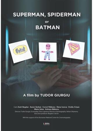 スーパーマン、スパイダーマン、バットマンのポスター