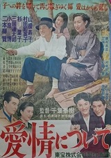愛情についてのポスター