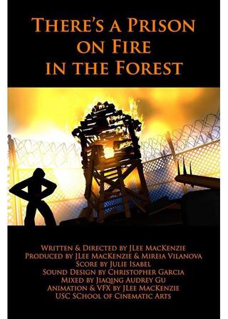 森の中の刑務所のポスター