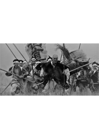 未亡人 喪服の悶え／現代群盗伝のポスター