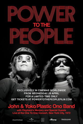 パワー・トゥ・ザ・ピープル：ジョン＆ヨーコ・ライヴ・イン・NYCのポスター