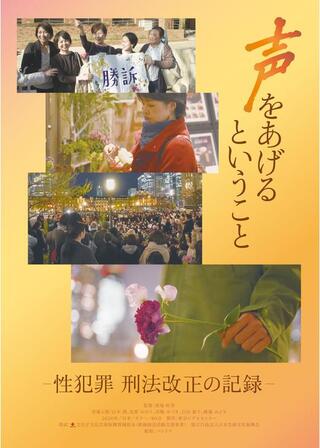 声をあげるということ－性犯罪 刑法改正の記録－のポスター